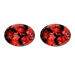 Red Roses  Cufflinks (oval) by Brittlevirginclothing