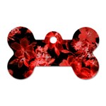 Red roses  Dog Tag Bone (One Side) Front