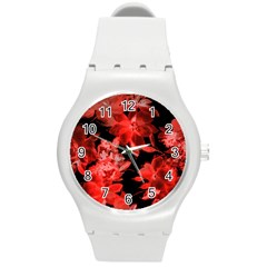 Red Roses  Round Plastic Sport Watch (m) by Brittlevirginclothing