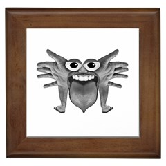 Body Part Monster Illustration Framed Tiles by dflcprints