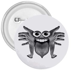 Body Part Monster Illustration 3  Buttons by dflcprints