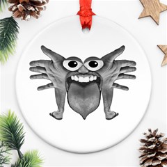 Body Part Monster Illustration Ornament (round)  by dflcprints