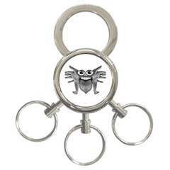 Body Part Monster Illustration 3-ring Key Chains by dflcprints