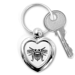 Body Part Monster Illustration Key Chains (heart)  by dflcprints