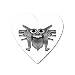 Body Part Monster Illustration Heart Magnet by dflcprints