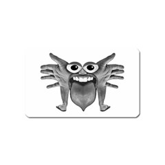 Body Part Monster Illustration Magnet (name Card) by dflcprints