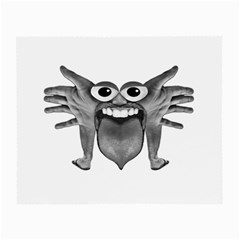 Body Part Monster Illustration Small Glasses Cloth by dflcprints