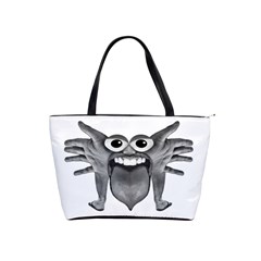 Body Part Monster Illustration Shoulder Handbags by dflcprints