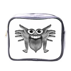 Body Part Monster Illustration Mini Toiletries Bags by dflcprints