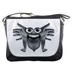 Body Part Monster Illustration Messenger Bags by dflcprints