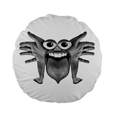 Body Part Monster Illustration Standard 15  Premium Round Cushions