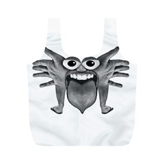 Body Part Monster Illustration Full Print Recycle Bags (m)  by dflcprints