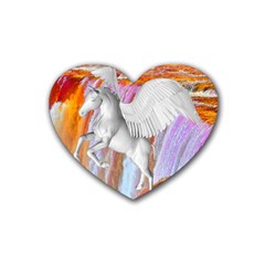 Pegasus Heart Coaster (4 Pack)  by icarusismartdesigns