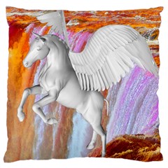 Pegasus Large Cushion Case (two Sides) by icarusismartdesigns