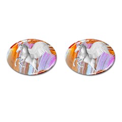 Pegasus Cufflinks (oval) by icarusismartdesigns