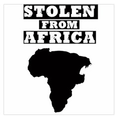 Stolen From Africa ( Black Logo) Large Satin Scarf (square) by alldaysfa