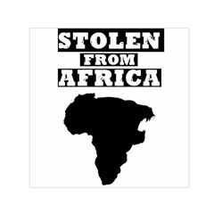 Stolen From Africa ( Black Logo) Small Satin Scarf (square) by alldaysfa