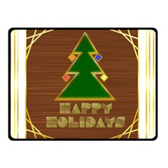 Art Deco Holiday Card Double Sided Fleece Blanket (small)  by Amaryn4rt