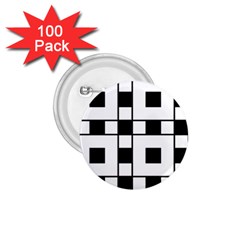 Black And White Pattern 1.75  Buttons (100 pack) 