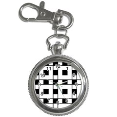 Black And White Pattern Key Chain Watches