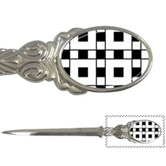 Black And White Pattern Letter Openers