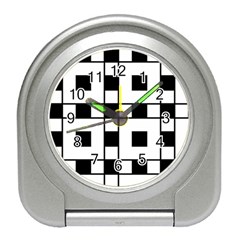 Black And White Pattern Travel Alarm Clocks