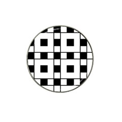 Black And White Pattern Hat Clip Ball Marker