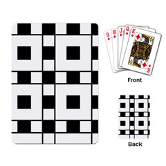 Black And White Pattern Playing Card