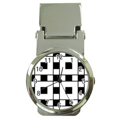 Black And White Pattern Money Clip Watches