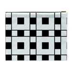 Black And White Pattern Cosmetic Bag (XL) Back