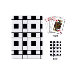 Black And White Pattern Playing Cards (Mini) 