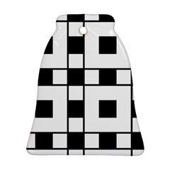 Black And White Pattern Ornament (Bell) 