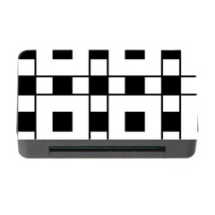 Black And White Pattern Memory Card Reader with CF