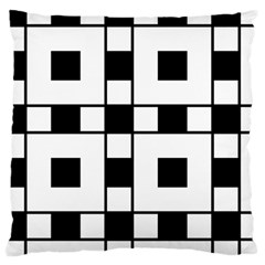 Black And White Pattern Large Cushion Case (Two Sides)