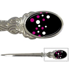 Pink And White Dots Letter Openers by Valentinaart