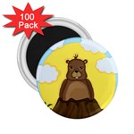 Groundhog day  2.25  Magnets (100 pack)  Front