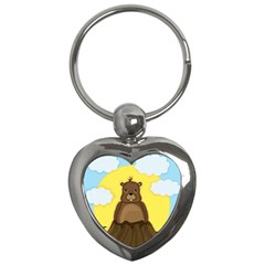 Groundhog Day  Key Chains (heart)  by Valentinaart