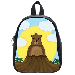 Groundhog Day  School Bags (small)  by Valentinaart