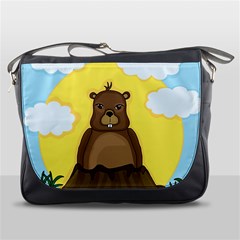 Groundhog Day  Messenger Bags by Valentinaart