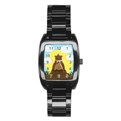 Groundhog Day  Stainless Steel Barrel Watch by Valentinaart