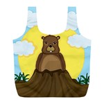 Groundhog day  Full Print Recycle Bags (L)  Front