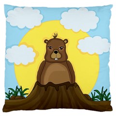 Groundhog Day  Standard Flano Cushion Case (two Sides) by Valentinaart