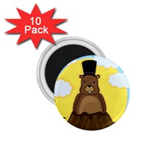 Groundhog 1 75  Magnets (10 Pack)  by Valentinaart