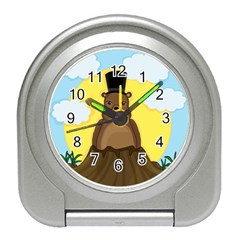 Groundhog Travel Alarm Clocks by Valentinaart