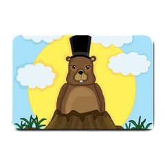 Groundhog Small Doormat  by Valentinaart