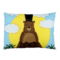 Groundhog Pillow Case by Valentinaart