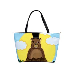 Groundhog Shoulder Handbags by Valentinaart