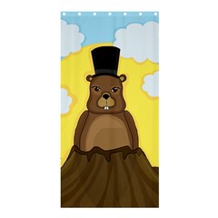 Groundhog Shower Curtain 36  X 72  (stall)  by Valentinaart