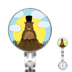 Groundhog Stainless Steel Nurses Watch by Valentinaart