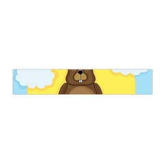 Groundhog Flano Scarf (mini) by Valentinaart